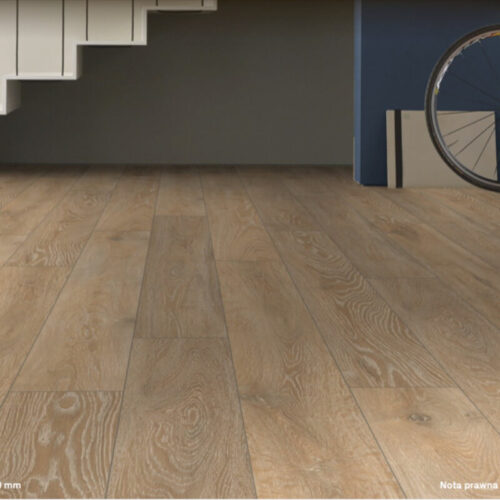 Panel laminowany H02 Dąb pastelowy beż, długa deska